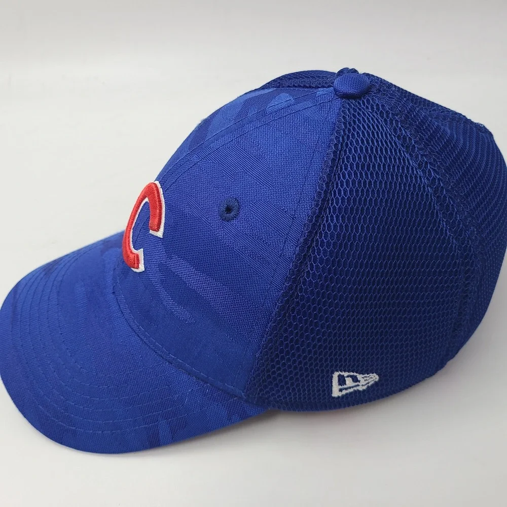 Child-Youth Chicago Cubs Hat Fitted Mesh New Era 39Thirty Blue Red MLB Camo Boys